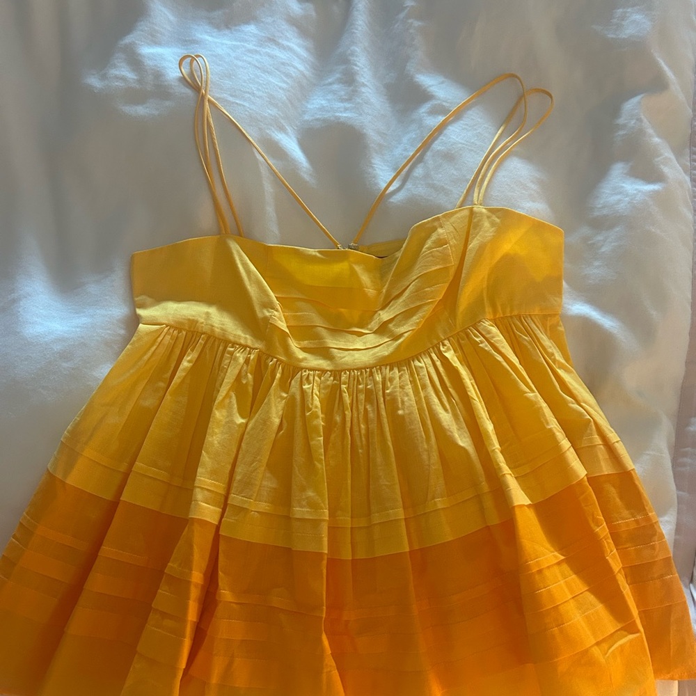 STAUD Yellow and Orange Women's Top